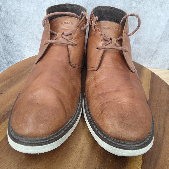 Cole Haan Zerogrand Chukka Boots Mens‎ 11 M Brown Leather The Go To Lightweight